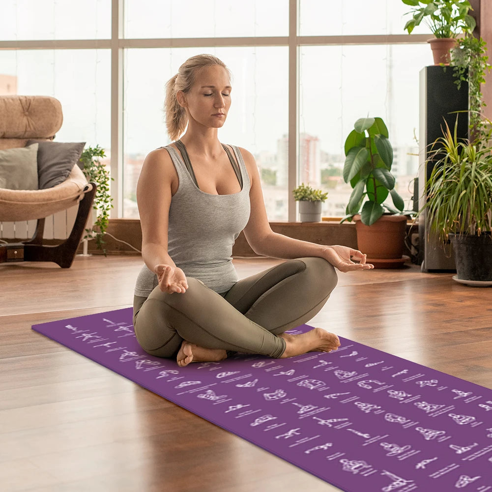 Double-Sided Yoga Mat Set